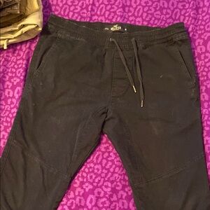 Hollister Men's Black Jogger Pants